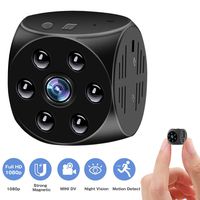 Mini Spy Camera Wireless Hidden: 1080P HD Nanny Cam with Motion Detection & Video Record & Night Vision/Small Indoor Security Camera for Home/Office/Car Surveillance - Perfect Copcam