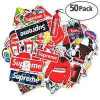 QEMILYQ Stickers Pack, 50PCS Street Fashion Oil Waterproof Laptop Vinyl No-Duplicate Sticker for Water Bottles,Phones,Luggage,Motorcycle, MacBook,Sketeboard, DIY Party Supplie Patches Decal