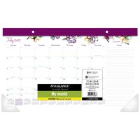 AT-A-GLANCE Academic Desk Pad Calendar, July 2017 - July 2018, 17-3/4" x 10-7/8", Compact, June (D1012-705A)