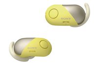 Sony Wireless Bluetooth In Ear Headphones: Noise Cancelling Sports Workout Ear Buds for Exercise and Running - Cordless, Sweatproof Sport Earphones, Built-In Microphone, EXTRA BASS -Yellow WF-SP700N/Y