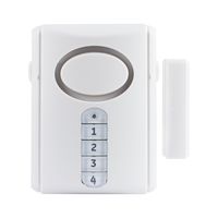 GE Deluxe Wireless Door Alarm, 120 Decibel, Alarm or Entry Chime, Indoor Personal Security, with Keypad Activation, 45117