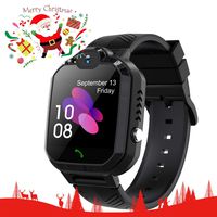 Kids Smart Watch IP67 Waterproof Smartwatch for kids SOS Camera Voice Chat Anti Disturb Mode Security Zone Math Game Kids-GPS-Waterproof-Smart-Watch Birthday Gift for Girls and Boys Age 6-14 LTAIN（Bla