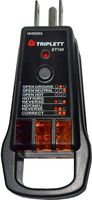 Triplett GFCI Outlet/Receptacle Tester with 5 Visual Indicators (ET100)
