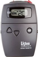 Listen Technologies LT-700-216 Portable Display RF Transmitter (216MHz), Dark Grey, Superior Audio Quality, Mic and/or Line Level Inputs, Transmit Up to Three Channels Simultaneously