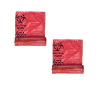 Medical Action Infectious Waste Bag, Red, 3 Gallon, 14.5" x 19", (2 Pack)
