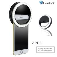 LimoStudio [2 PCS] Ring Light for Camera Selfie LED Camera Light