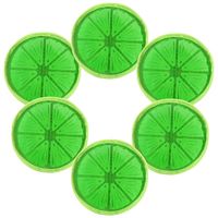 Ice Packs 6PCS Round PVC Hot and Cold Packs Reusable SAP Gel Beads with Cloth Fabric Backing Great for Tired Eyes Headaches (Green)