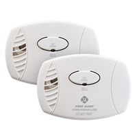 First Alert Carbon Monoxide Detector|No Outlet Required,  Battery Operated, 2-Pack, CO400