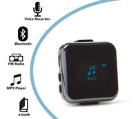 Mini Audio Voice Recorder, Mini Dictaphone with Playback - 16GB Memory MP3 Player, FM Radio, E-Book - Voice Activated, Rechargeable Battery, 1.1 Inch OLED Color Screen 128x64