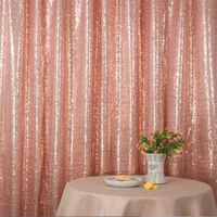 Eternal Beauty Sequin Photography Backdrops Thick Shiny Photo Booth Background(Rose Pink,6Ftx8Ft)