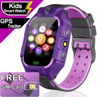 Smart Watch for Kids GPS Tracker - SIM Card Set for 3-12 Years Old Boys Girls - Waterproof Kids Smartwatch - SOS Call Safety School Mode Games Smart Phone Watch Birthday Gifts Holiday Toy