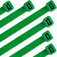 Nylon Cable Zip Ties 16 Inch 120 Pounds Strength - WEEGCN 100 Pcs Heavy Duty Self-Locking Zip Ties Fasten Wrap Nylon Cable Straps Wire Ties for Organizing Wires, Home,Garden & Office Use,Green