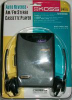 Koss PP111 Personal Portable Cassette Player with Auto reverse and AM/FM Stereo