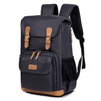 Kattee SLR DSLR Camera Backpack, Vintage Water-repellent 14" Laptop Bag Blue