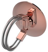 Aduro Cell Phone Ring Holder, 3 in 1 Universal Phone Ring Stand Car Holder, Finger Grip Phone Holder for iPhone, Samsung Phone and Smartphones (Rose Gold)