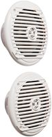 Jensen MS6007WR 6.5" Coaxial Marine Speakers, 60 Watts, White, Sold as Pair