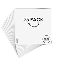 Golden State Art, Pack of 25, 12x12 Picture Mat Matte Backerboards for Framing. Pack Contains 25 Backing Boards