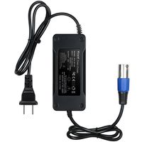Kuyal 24V 3A Charger for Mobility Scooters, Electric Power Wheelchair Battery Adaptor, Mongoose, Jazzy, GT, Schwinn, eZip, Go-Go Elite Traveller, Shoprider Power Chair Charging Cable with Fan