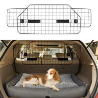 Dog Barrier for Car SUV, AAIWA Adjustable Pet Barrier Wire Mesh Dog Car Barrier for Cargo Area, Universal Fit, Black