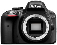 Nikon D3300 Digital SLR Camera Body Only - Black (24.2MP) 3.0 inch LCD