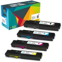 Do it Wiser Compatible Toner Cartridge Replacement for Xerox Phaser 6600, WorkCentre 6605 High Yield - 106R02228 106R02225 106R02226 106R02227 (4-Pack)