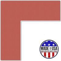 14x15 Carnelian / Red Orange Custom Mat for Picture Frame with 10x11 opening size (Mat Only, Frame NOT Included)