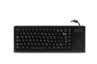 CHERRY G84 UltraSlim Keyboard w/Trackball (International), Black - 83 Key