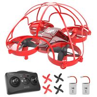 Mini Drone for Kids,Drone for Beginner,Remote Control Drone Toys,360° Full Protection Rc Nano Quadcopter Altitude Hold Headless Mode 3D Flips Indoor Small Pocket Drone with Bonus Batteries (AT-66D)