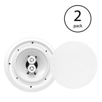 Pyle 6.5 Inch 300W Home Audio in Ceiling or Outdoor Speaker Waterproof (2 Pack)