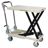 Jet Tools - SLT-660F, Scissor Lift Table, Folding Handle, 660-lb. Capacity (140777)