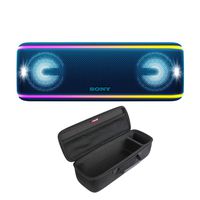 Sony SRS-XB41 Portable Bluetooth Speaker (Blue) with Hard Shell Carrying case
