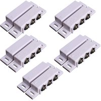 UHPPOTE Magnetic Contact Sensor Normally Open Closed NC/NO Door Alarm Window Security (Pack of 5)