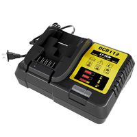 DCB112 12V 20V MAX Lithium Ion Battery Charger for Dewalt DCB206 DCB205 DCB204 DCB203 DCB201 DCB120 DCB127, Replace for DCB107 DCB105 DCB101 DCB115