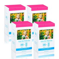 GREENCYCLE KP-108IN Ink/Paper Set 4 x 6 Paper Glossy 108 Sheets 3 Color Ink Cartridges Compatible for for Canon SELPHY CP1300 CP910 CP760 CP770 CP780 CP800 Wireless Compact Photo Printer (4 Pack)
