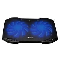 ⭐️KLIM Pro Laptop Cooling Pad - The Most Powerful Slim PC Fan Cooler for Computer - Rapid Cooling Action - 2 Fans Ventilated Support - Light Quiet - USB Laptops Portable Gaming Stand 11 to 15.6 inches
