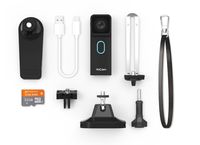 MOFILY YoCam (Deluxe Accessory Bundle, White) 2.7K Waterproof Life Style Action Camera with Wi-Fi (P2P Enabled), Bluetooth & Image Stabilization