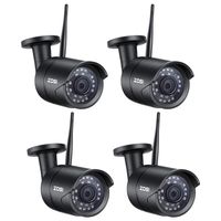 ZOSI 4 Pack 1080P Wireless Camera Home Security, 2.4G Only IP Camera Indoor with 10m Night Vision for Home/Office/Baby/Elder/Pet/Nanny Monitor, Two-Way Audio, Motion Alert, Mobile Access
