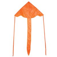 In the Breeze Orange 43 Inch Fly-Hi Kite - Single Line - Ripstop Fabric - Includes Kite Line and Bag