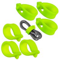 ELFRhino Reusable Cord Organizer Cable Straps Keeper Holder Cable Ties Wire Ties for Phone Charging Cord Electronics Electrical Computer PC Wire Wrap Manager Management(Set of 6)