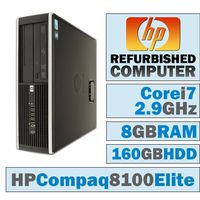 HP Compaq 8100 Elite SFF/Core i7-870 @ 2.93 GHz/8GB DDR3/160GB HDD/DVD-RW/Windows 7 PRO 64 BIT