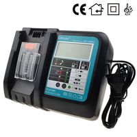 DC18RC 14.4V 18V 3A Rapid Charger Replace for DC18RC DC18RA Charger for BL1840 BL1850 BL1830 BL1430 BL1440 BL1450 Battery with LED Screen, USB Port, Temperature Protection(No Fan Inside)