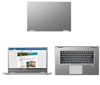 Silver Brushed Aluminum skin decal wrap skin case for Lenovo Yoga 720 15 15.6" Tocuh Laptop