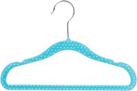 AmazonBasics Baby Kids Velvet Clothes Hangers, 50-Pack, Blue Polka Dot