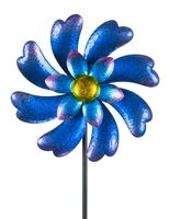 MUMTOP Wind Spinner 45" Wind Sculptures for Patio Lawn and Garden Let You Feel Different Visual Effects and Relax Your Mood (Blue)