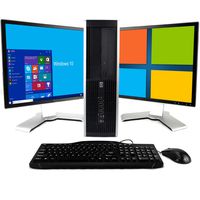 HP Elite Computer, C2D 3.0, Monitor LCD (Renewed)-Multi-Language Support English/Spanish