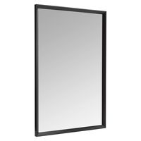 AmazonBasics Rectangular Wall Mirror 24" x 36" - Peaked Trim, Black