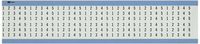 Brady WM-1-5-PK Repositionable Vinyl Cloth (B-500), Black on White, Consecutive Numbers Repeated Wire Marker Card (25 Cards)