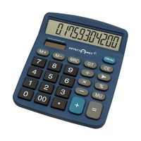 Metal and X-Ray Detectable Food Safe Desktop Calculator with Detectable Buttons Blue