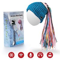 Sunnywoo Bluetooth Hat for Women, Wireless Bluetooth Beanie Musical hat with Stereo Speaker and MIC 4 Hours Working Time for Outdoor Sports,Built-in Mic