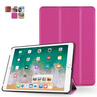 TNP iPad Mini 4 Case (Hot Pink) - Ultra Slim Lightweight Folio Smart Cover Stand with Auto Sleep Wake Feature and Hard Rubberized Back for Apple iPad Mini 4 7.9 Inch Tablet 2015 Release